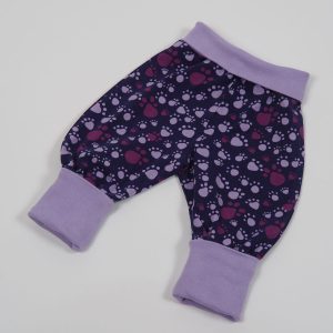 Pumphose Pfötchen, lila, Jersey