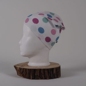 Beanie mit Punkten, Jersey
