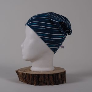 Beanie mit Streifen, Jersey