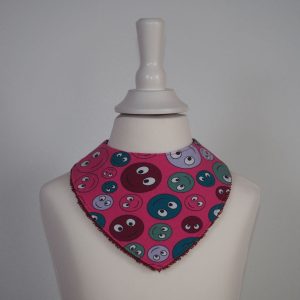 Halstuch Smileys, Jersey mit Frottee