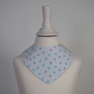 Halstuch Herzen, Jersey mit Molton