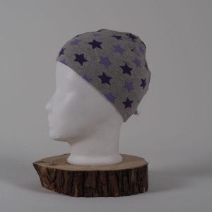 Mütze Sterne, grau, Sweat