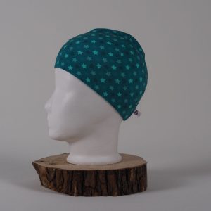 Mütze Sterne, petrol, Jersey
