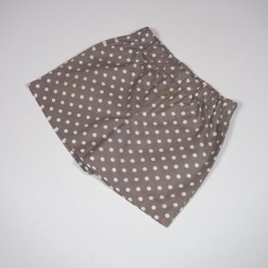 kurze Baumwoll-Hose, Punkte braun