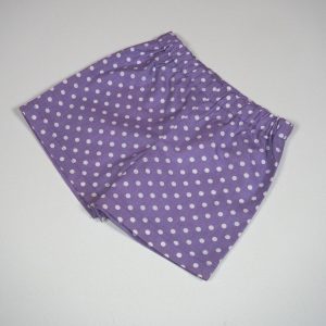 kurze Baumwoll-Hose, Punkte lila