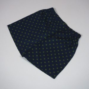 kurze Baumwoll-Hose, Punkte petrol