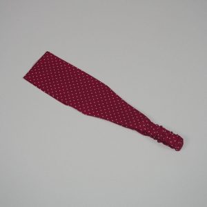 Haarband Baumwolle, Punkte rot