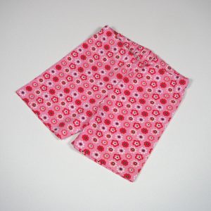 kurze Jersey-Hose, rosa Blumen