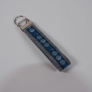 Schlüsselanhänger Herz, blau