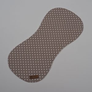 Spucktuch mit Punktemotiv, beige