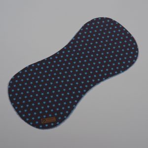 Spucktuch mit Sternemotiv, anthrazit blau