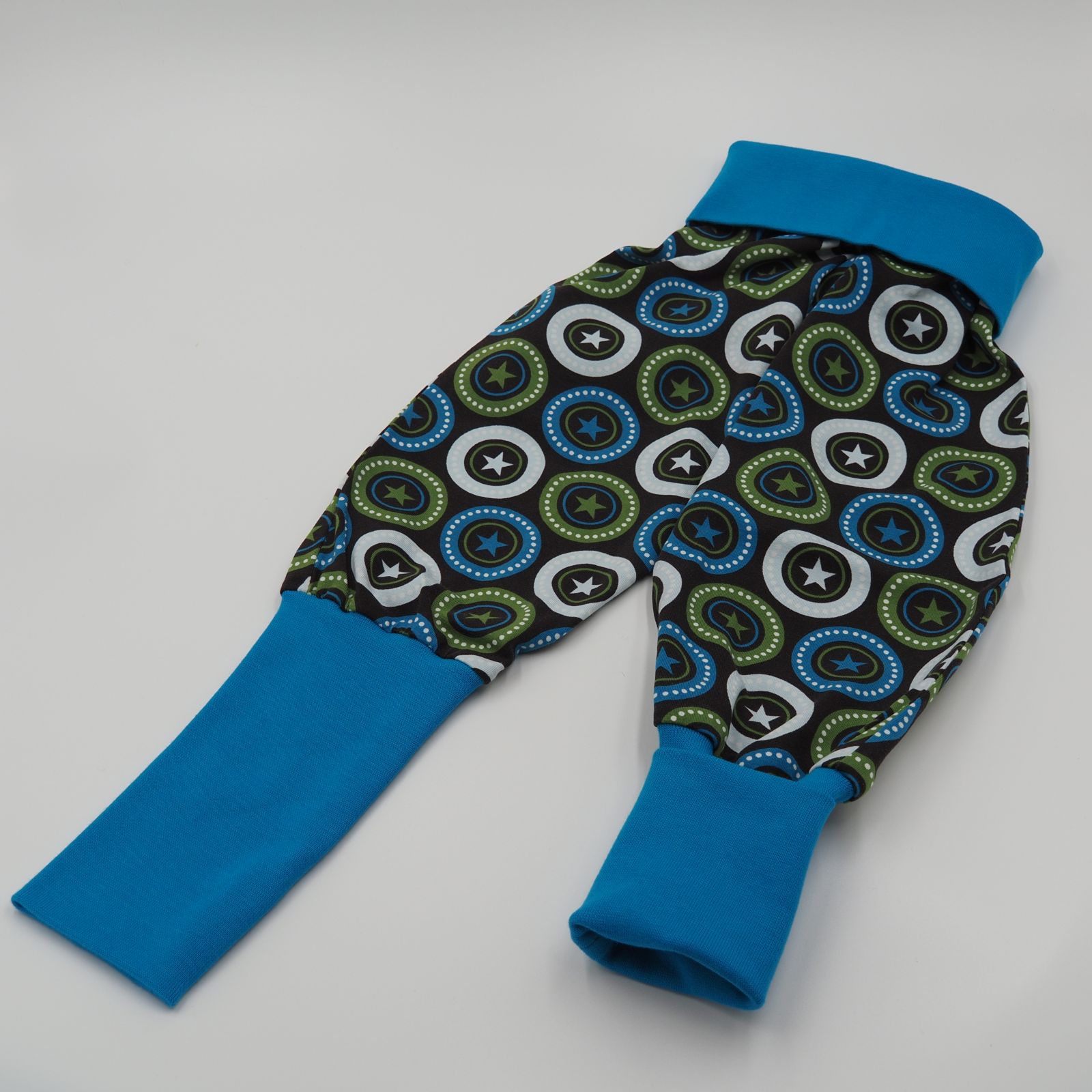 Pumphose Kreise schwarz, Jersey