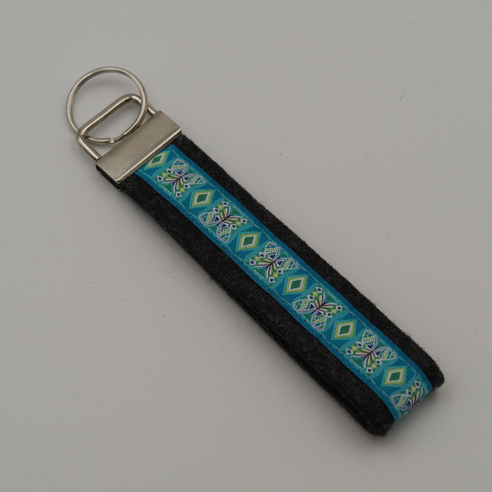 Schlüsselanhänger Schmetterling 2, anthrazit