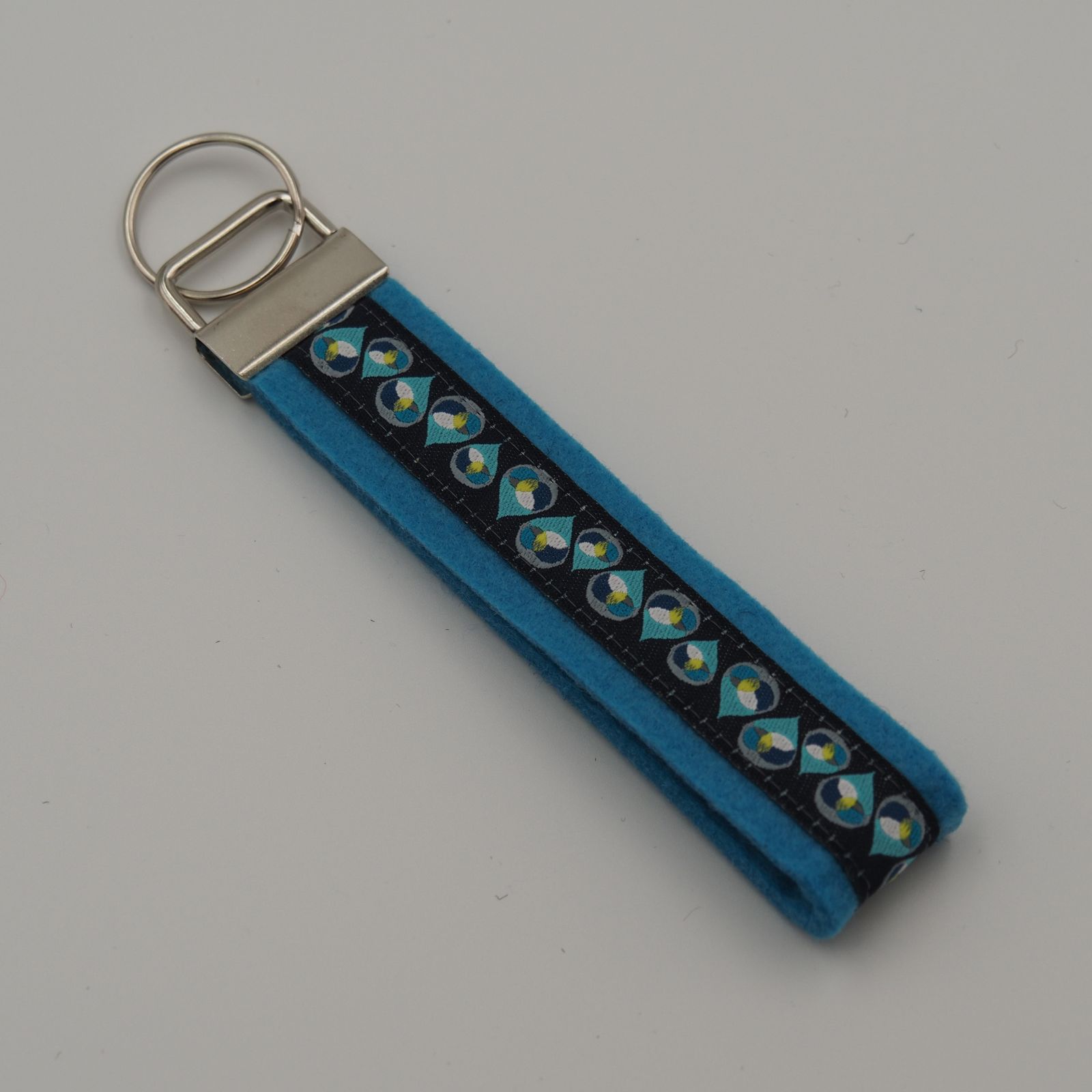 Schlüsselanhänger Tropfen, türkis