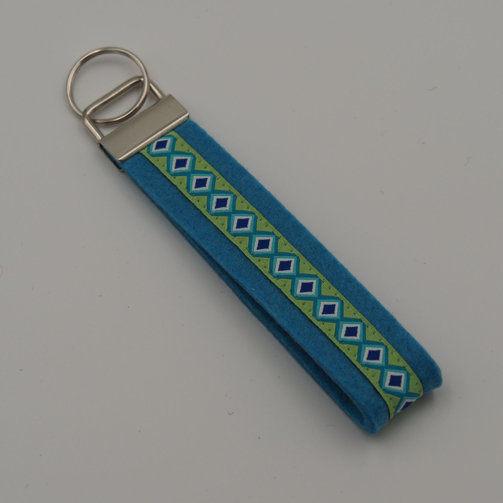 Schlüsselanhänger Muster grün, türkis