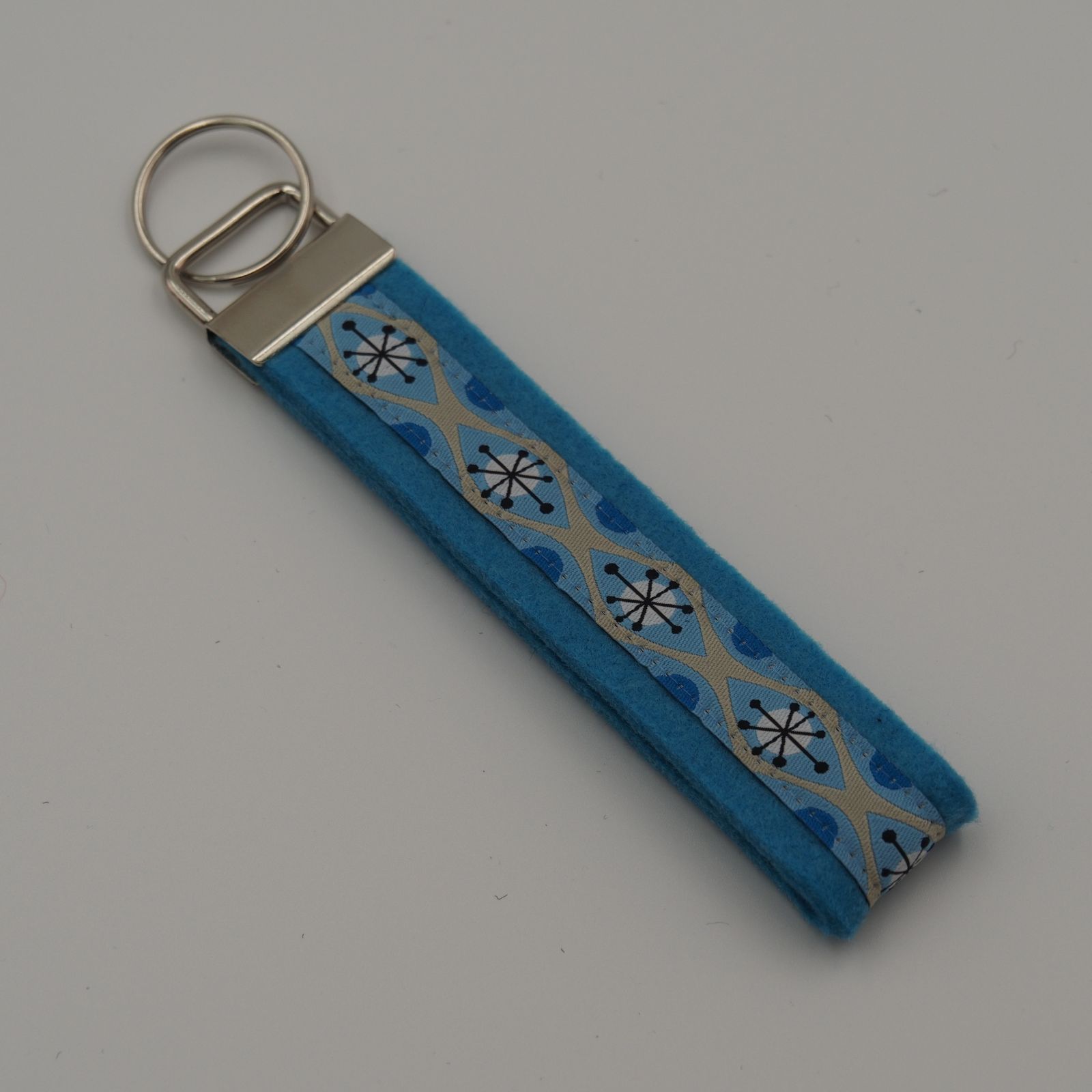 Schlüsselanhänger Muster blau, türkis